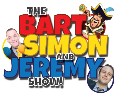 barnacle bart, magic simon, jeremy the violin dude, the bart simon and jeremy show